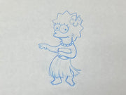 The Simpsons - Original drawing of Lisa Simpson (1997)